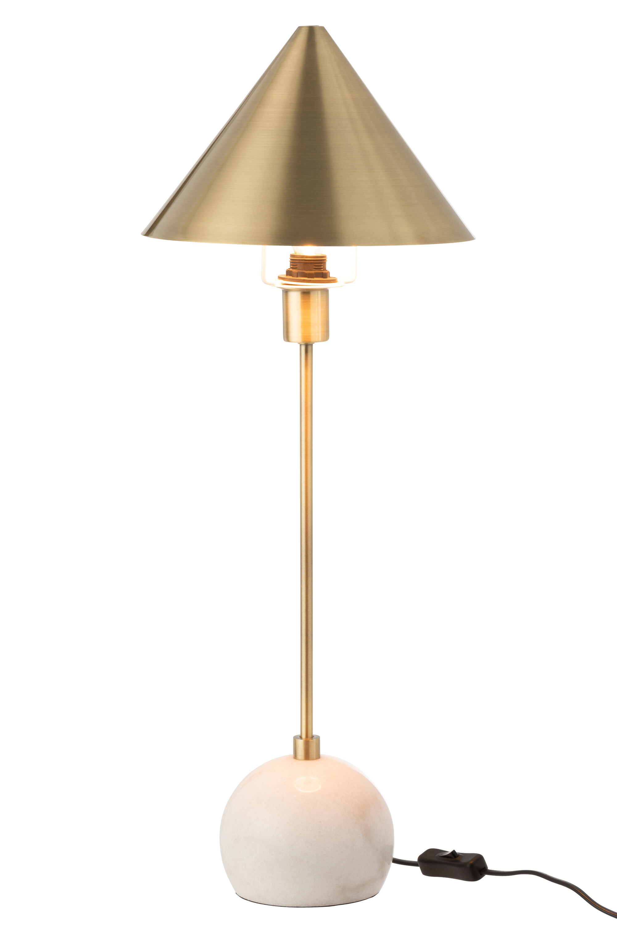 Klassische Gold Mit Naturstein Tischlampe Jolipa Meggy Vivaleuchten De