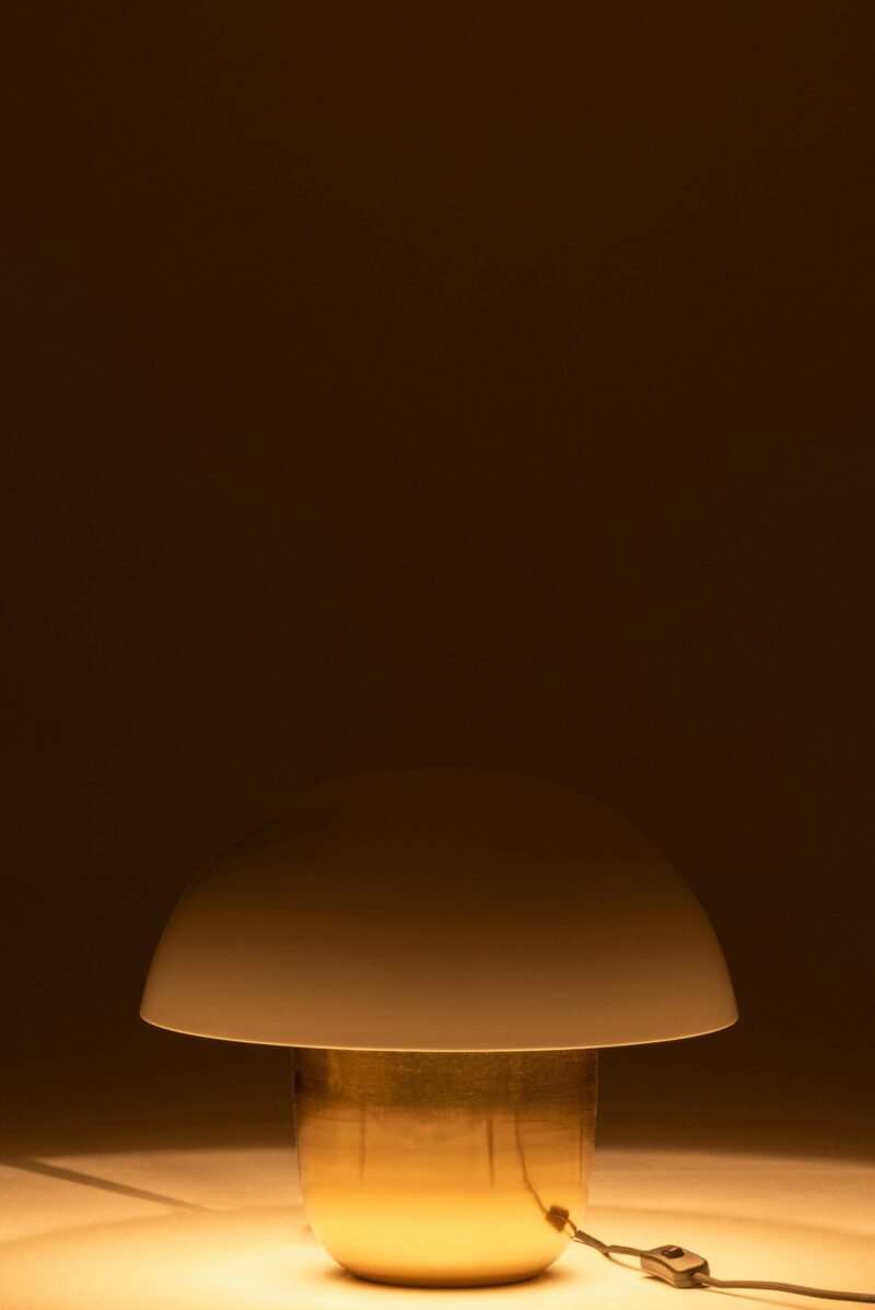 Klassische Gold Mit Wei Er Tischlampe Pilz Jolipa Mushroom