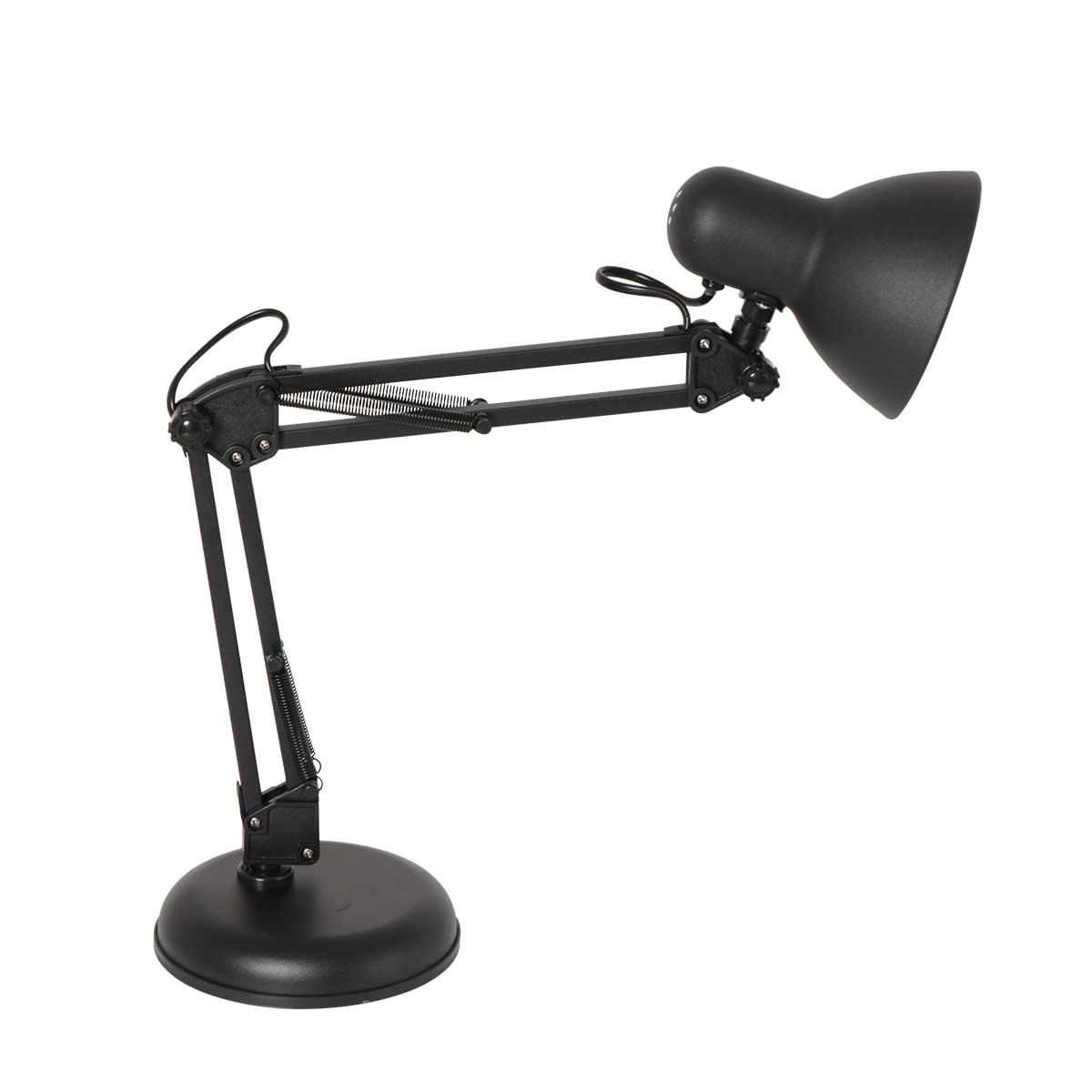 Schreibtischlampe schwarz und mattglas Mattschwarze Study Mexlite für das Büro