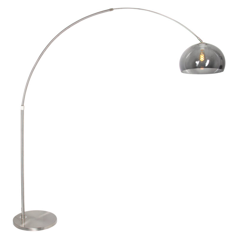 attraktive-grosse-bogenlampe-steinhauer-sparkled-light-smokeglass-und-stahl-9879st-2