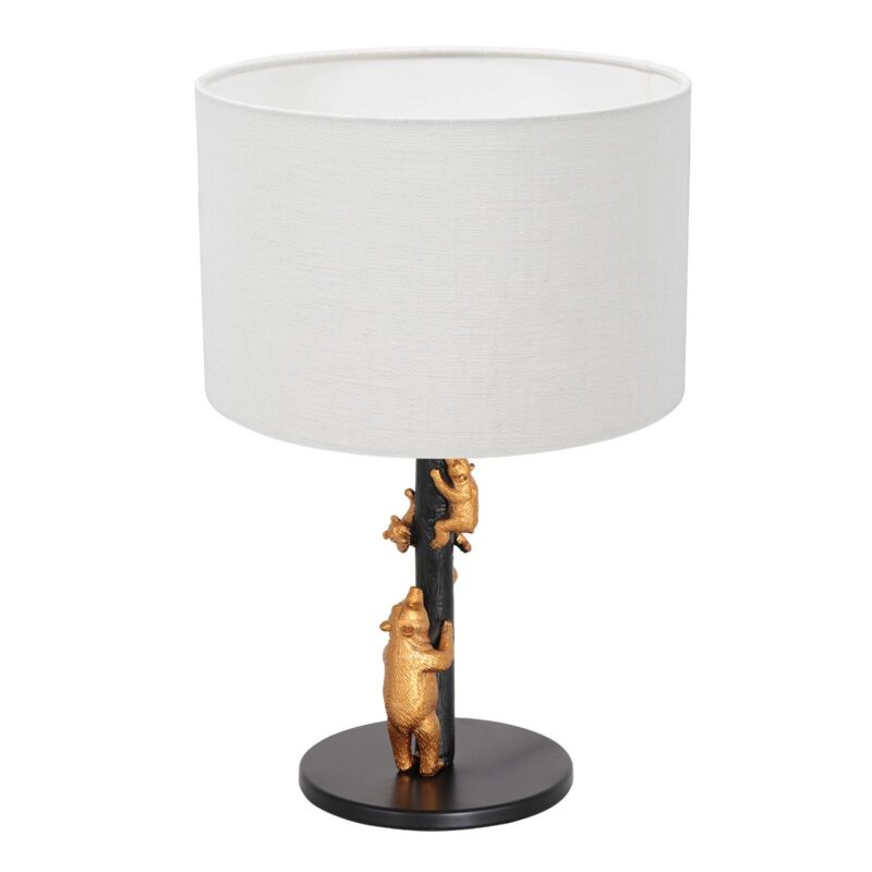 Trendige schwarze Metall-Tischlampe Anne Light & Home Animaux – Bild 2