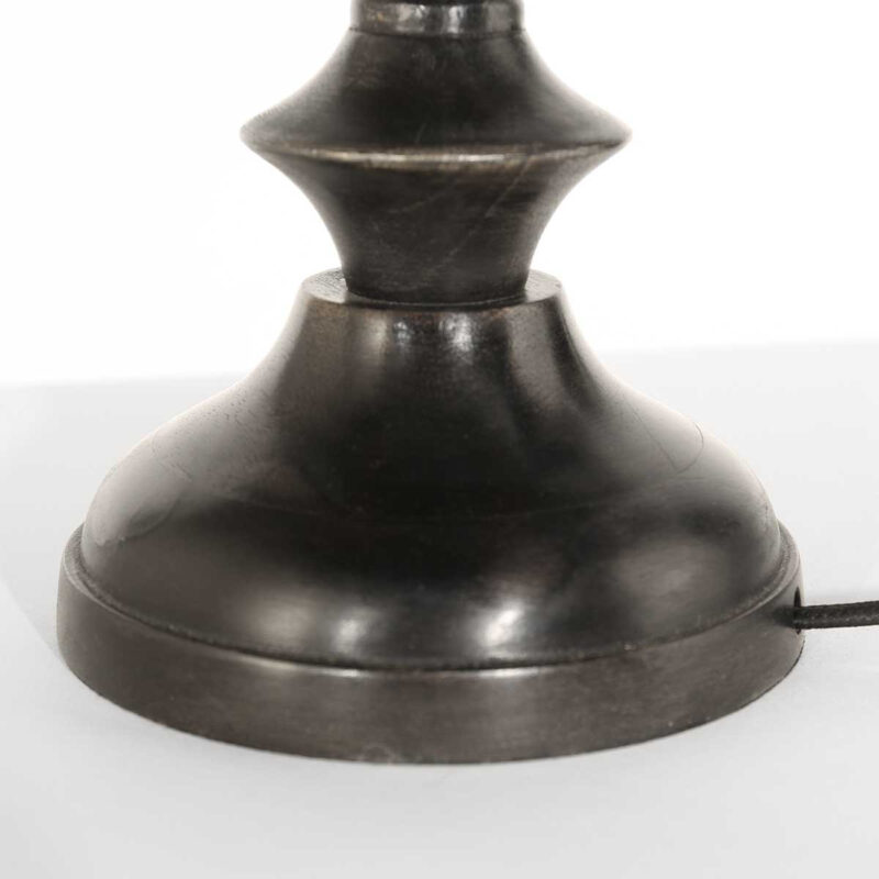 Klassische runde Tischlampe in Braun-Schwarz Steinhauer Bois – Bild 10