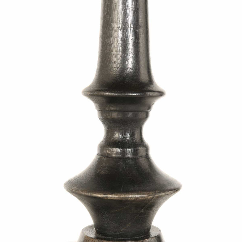 Klassische runde Tischlampe in Braun-Schwarz Steinhauer Bois – Bild 4