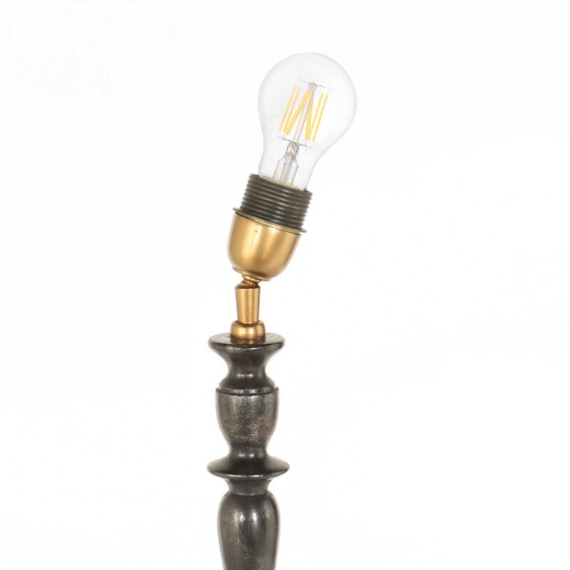 Klassische runde Tischlampe in Braun-Schwarz Steinhauer Bois – Bild 8
