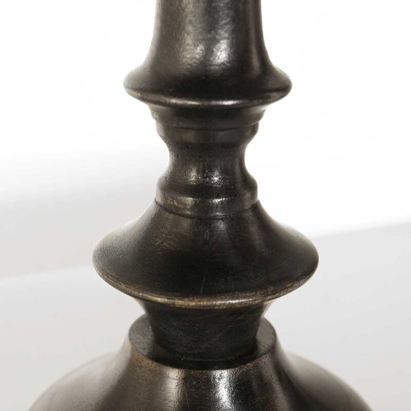 Klassische runde Tischlampe in Braun-Schwarz Steinhauer Bois – Bild 9