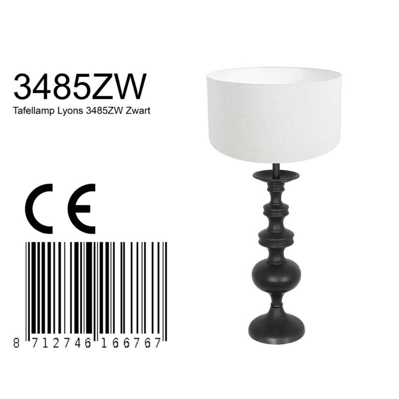 Klassische Tischlampe in zeitloser Optik Anne Light & Home Lyons – Bild 7