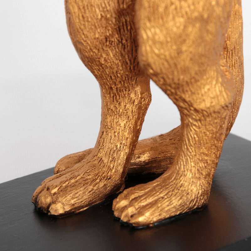 Lampensockel goldenes Erdmännchen Anne Light & Home Animaux – Bild 4
