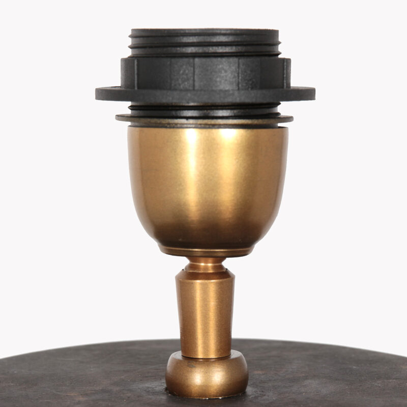 Ländliche schwarze Holztischlampe Anne Light & Home Lyons – Bild 3