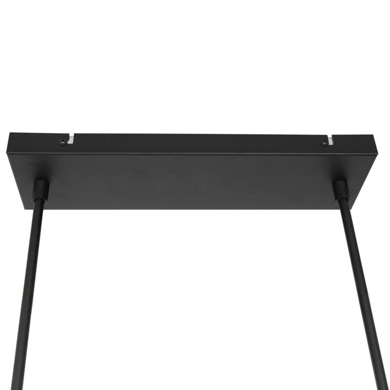 Moderne schwarze Metall-Hängeleuchte Steinhauer Stang – Bild 14