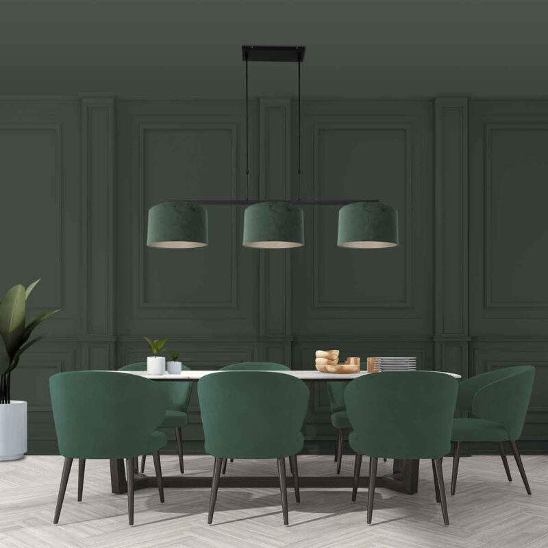 Moderne schwarze Metall-Hängeleuchte Steinhauer Stang – Bild 3