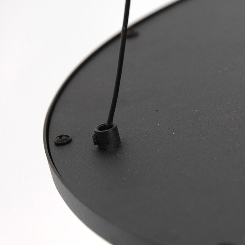Moderne schwarze Metall-Hängeleuchte Steinhauer Ringlux – Bild 13