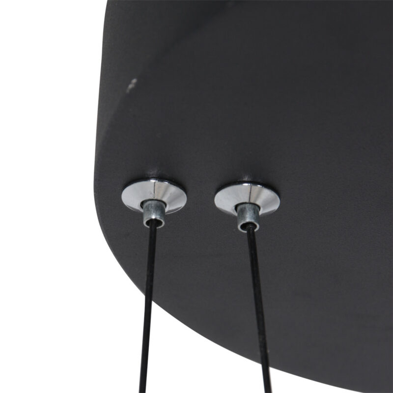 Moderne schwarze Metall-Hängeleuchte Steinhauer Ringlux – Bild 14