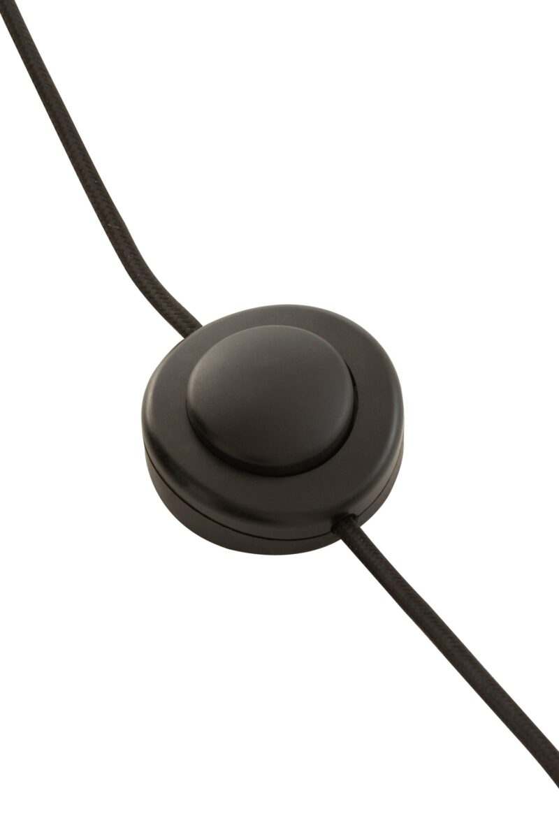 Moderne schwarze Stehlampe mit Holz Jolipa Evy – Bild 8