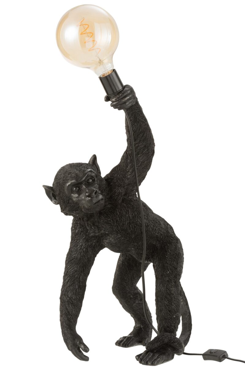 moderne-schwarze-tischlampe-affe-jolipa-monkey-poly-21462-3