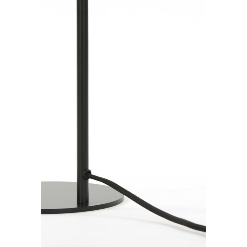 Moderne schwarze Tischlampe Glaskugel Light & Living Subar – Bild 6