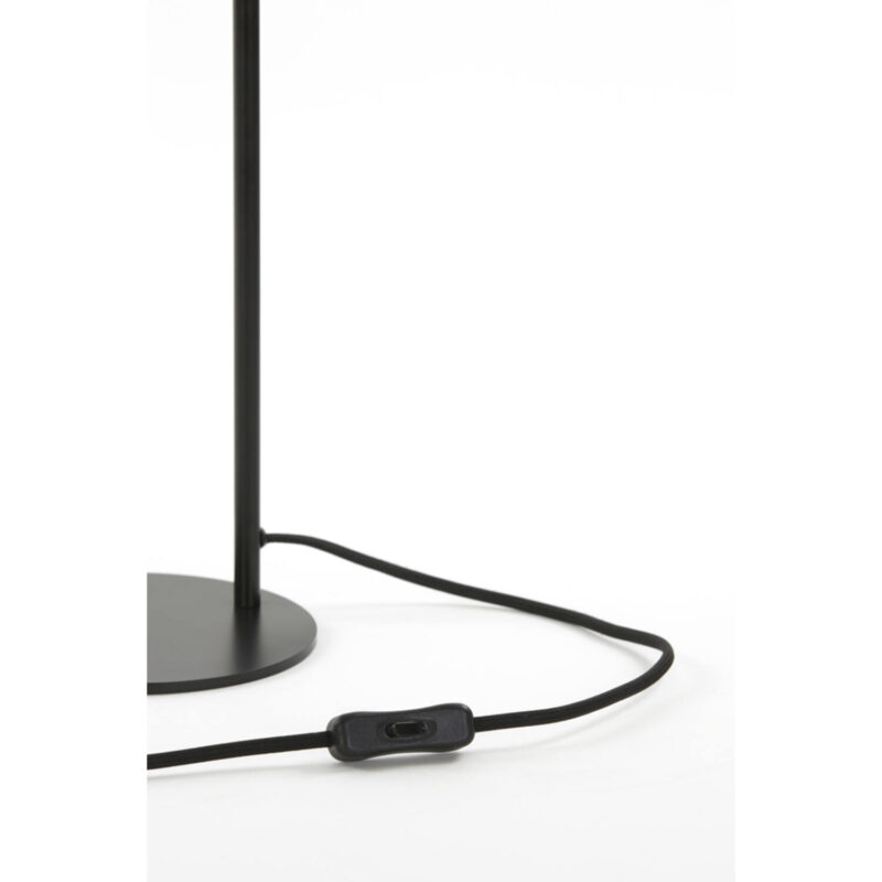 Moderne schwarze Tischlampe Glaskugel Light & Living Subar – Bild 7