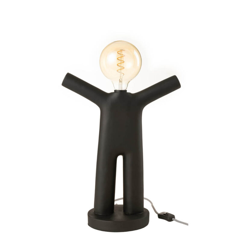 Moderne schwarze Tischlampe Menschenfigur Jolipa P'tit maurice poly – Bild 2