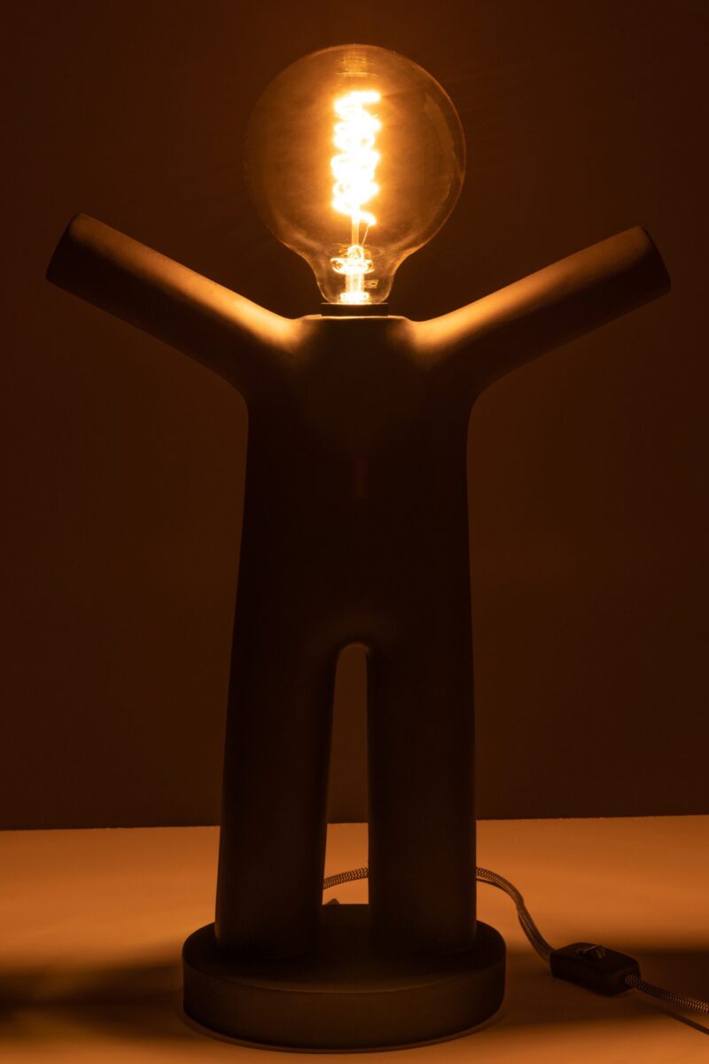 Moderne schwarze Tischlampe Menschenfigur Jolipa P'tit maurice poly – Bild 5