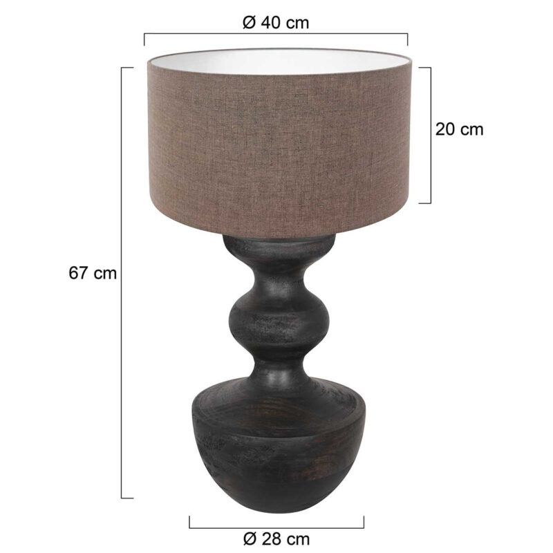 Moderne Tischlampe in attraktivem Design Anne Light & Home Lyons – Bild 6