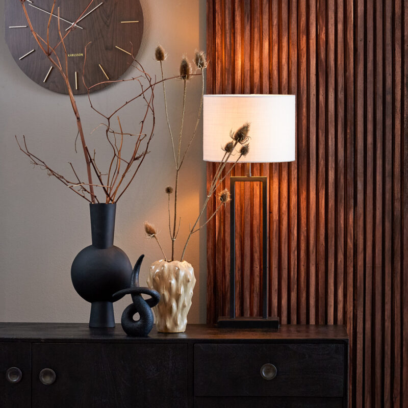 Moderner schwarzer Lampenfuß Light & Living Shiva – Bild 9