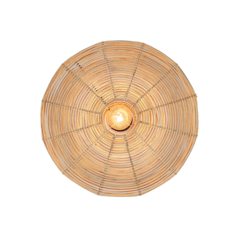 Natürliche beige Rattan-Wandlampe Light & Living Mataka – Bild 4