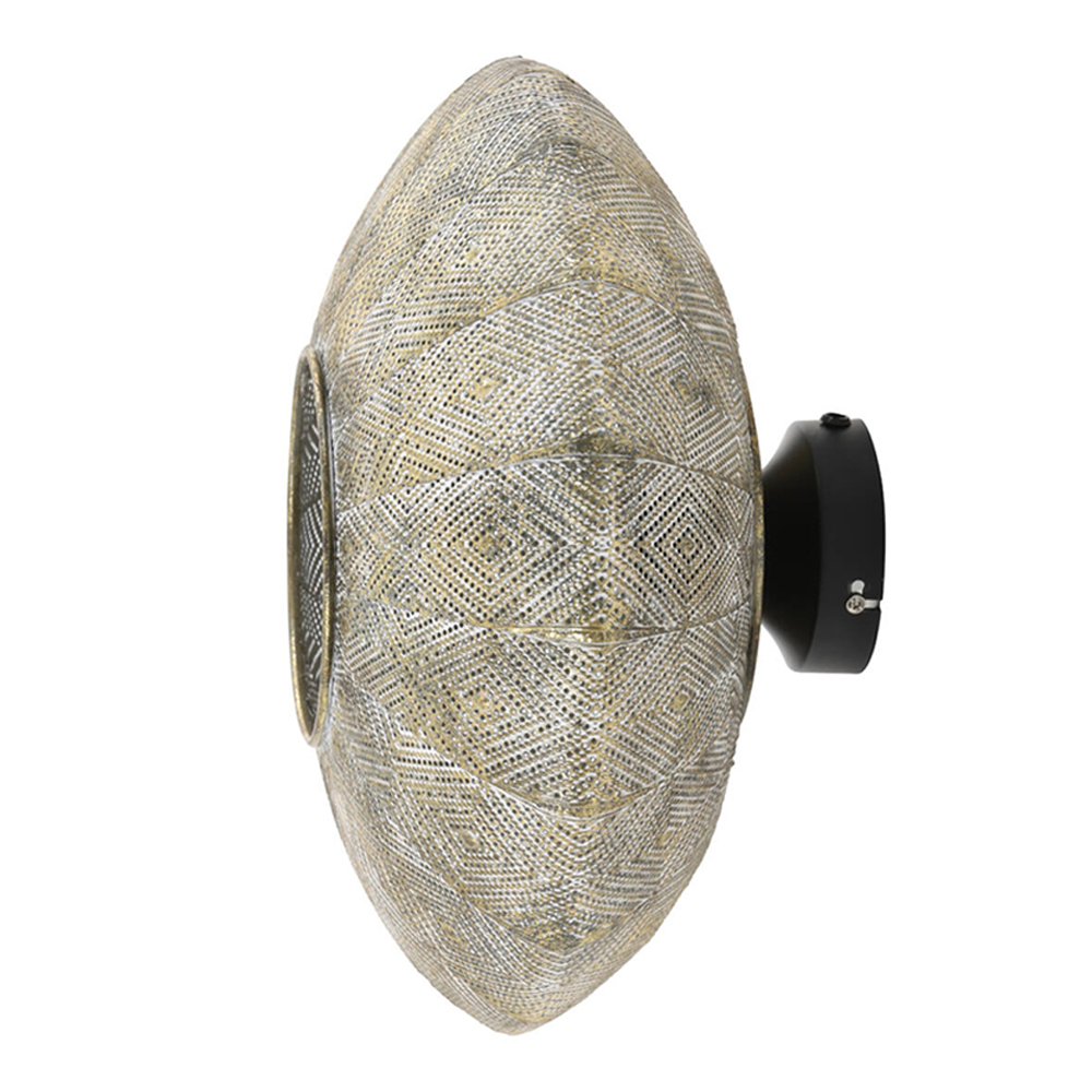 Orientalische weiß mit goldener Wandlampe Light & Living Lavello