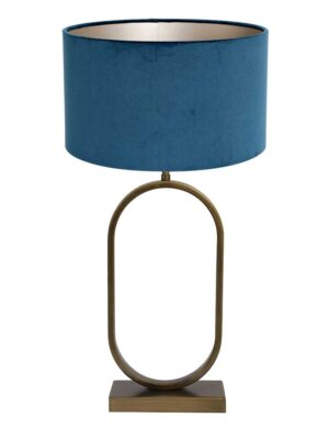 ovale-tischlampe-mit-blauem-schirm-light-&-living-jamiri-blau-und-bronze-3582br