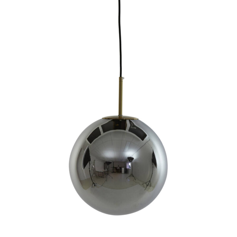 Retro schwarz-goldene Hängelampe Light & Living Medina – Bild 2