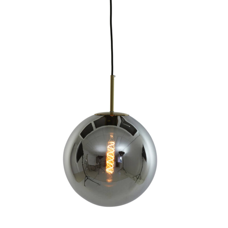 Retro schwarz-goldene Hängelampe Light & Living Medina – Bild 5