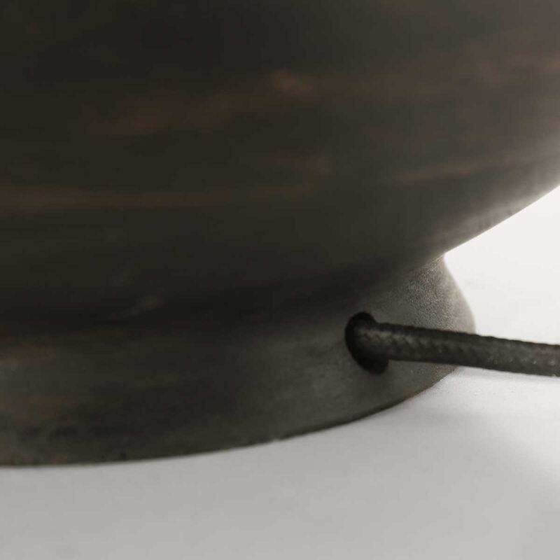 Retro schwarze Tischlampe mit orangenem Schirm Steinhauer Bois – Bild 11