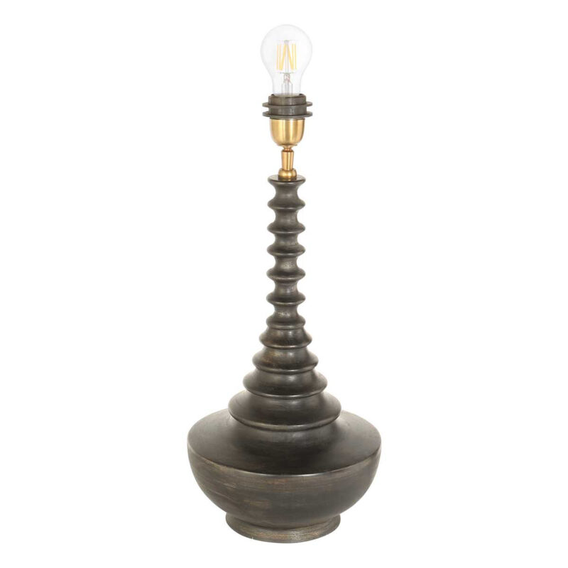Retro schwarze Tischlampe mit orangenem Schirm Steinhauer Bois – Bild 13