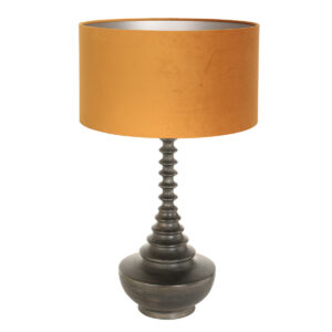 retro-schwarze-tischlampe-mit-orangenem-schirm-steinhauer-bois-3759zw