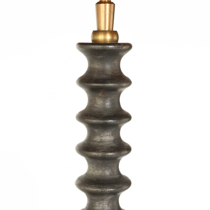 Retro schwarze Tischlampe mit orangenem Schirm Steinhauer Bois – Bild 5