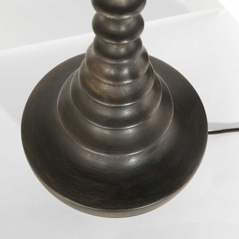 Retro schwarze Tischlampe mit orangenem Schirm Steinhauer Bois – Bild 9
