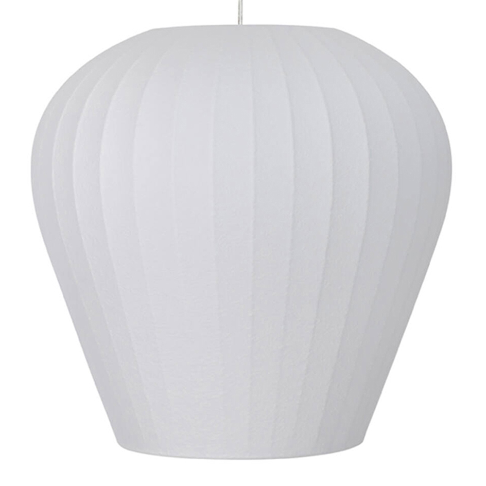Retro weiße geriffelte Hängelampe Light & Living Xela