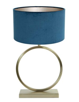 runde-tischlampe-mit-blauem-schirm-light-&-living-liva-blau-und-gold-3627go