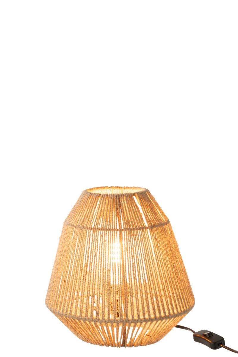 Rustikale beige Tischlampe aus Seil Jolipa Tina – Bild 3