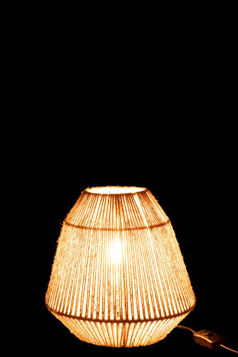 Rustikale beige Tischlampe aus Seil Jolipa Tina – Bild 4