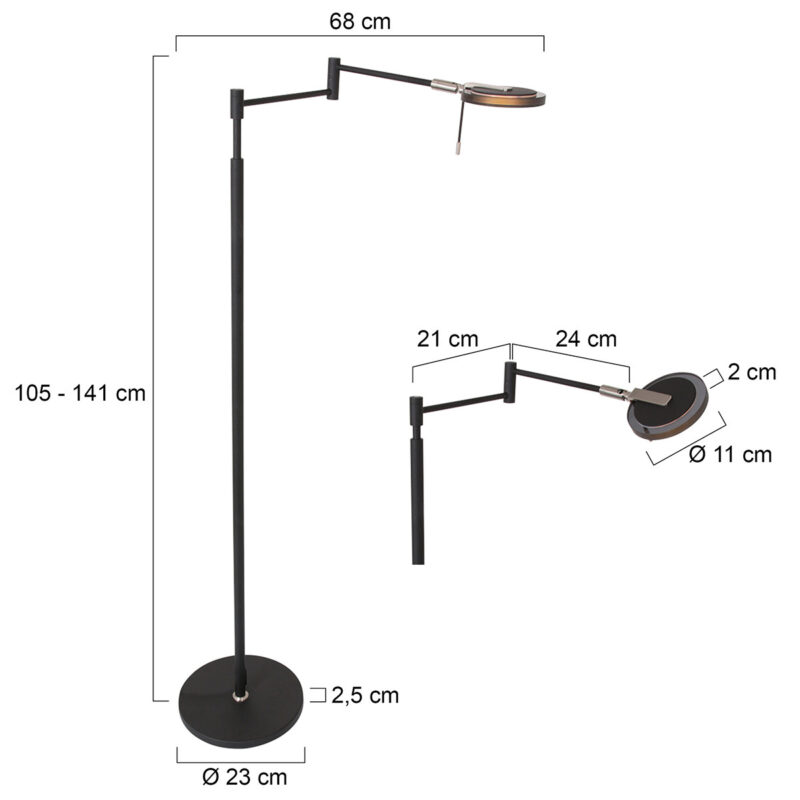 stehende-led-leselampe-aus-rauchglas-steinhauer-turound-smokeglass-und-schwarz-3082zw-6