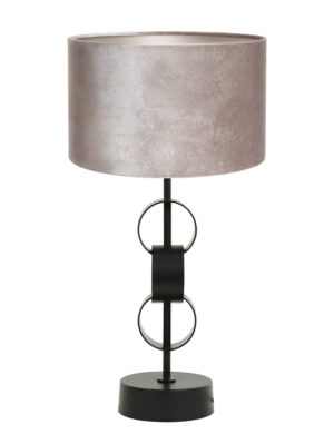 tischleuchte-kreise-mit-grauem-lampenschirm-light-&-living-circulum-schwarz-8254zw