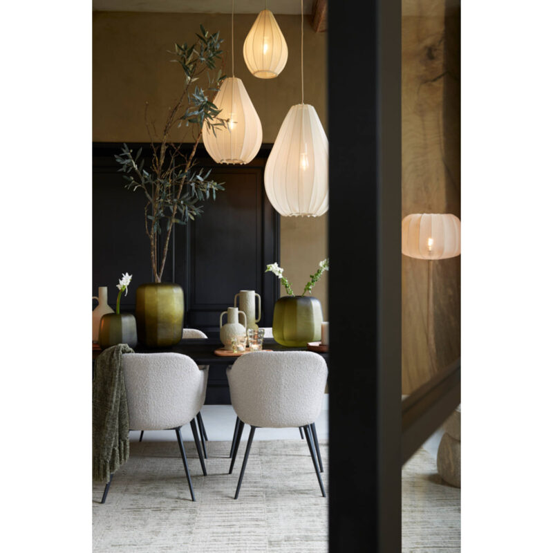 Sandfarbene durchsichtige Hängeleuchte Light & Living Itela – Bild 2