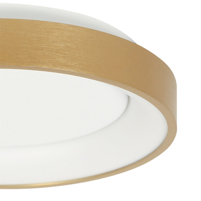 Goldene Minimalistische LED Deckenlampe Steinhauer Ringlede – Bild 4