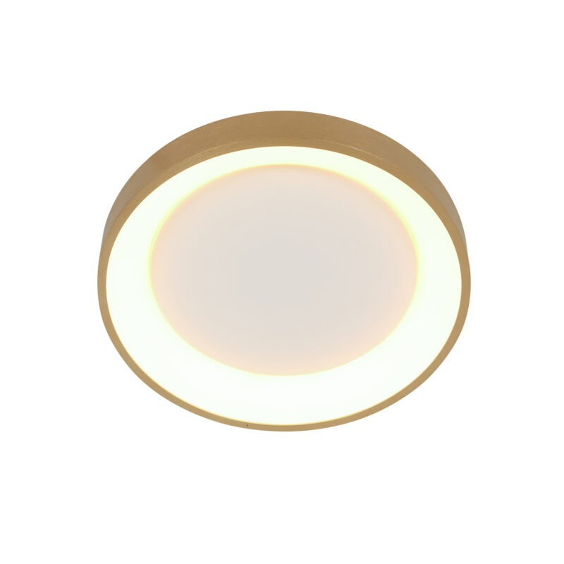 Goldene Minimalistische LED Deckenlampe Steinhauer Ringlede – Bild 7