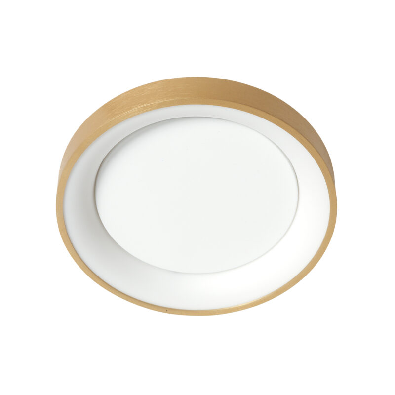 Goldene Minimalistische LED Deckenlampe Steinhauer Ringlede – Bild 8