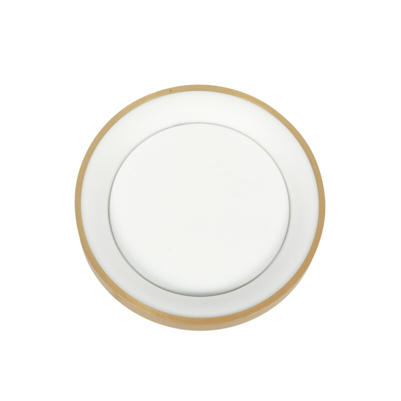 Goldene Minimalistische LED Deckenlampe Steinhauer Ringlede – Bild 10