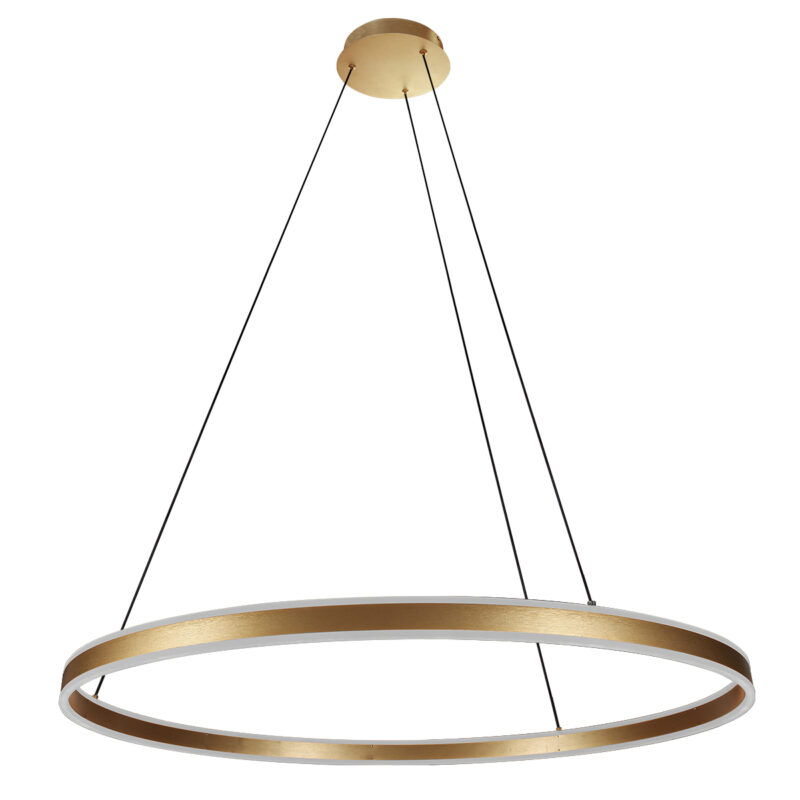 Goldene ringförmige Design-Hängelampe Steinhauer Ringlux – Bild 2