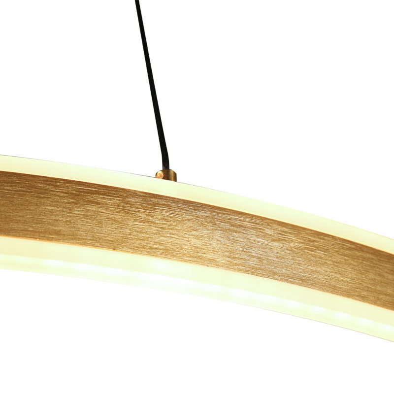 Goldene ringförmige Design-Hängelampe Steinhauer Ringlux – Bild 5