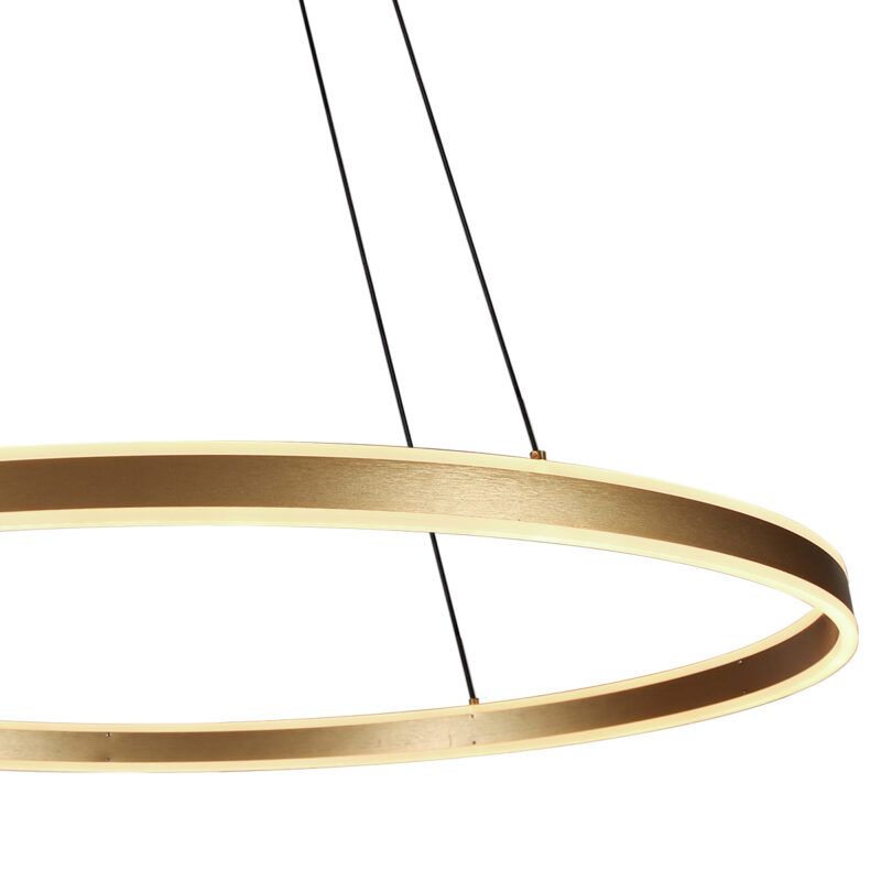Goldene ringförmige Design-Hängelampe Steinhauer Ringlux – Bild 8