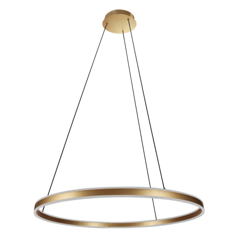 Ringförmige Design-Hängelampe Gold Steinhauer Ringlux – Bild 2