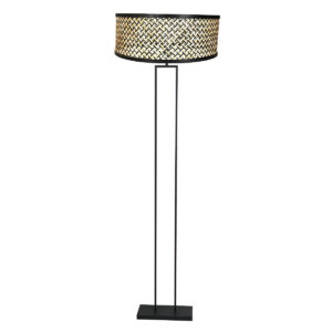 industrielle-schwarze-stehlampe-mit-rattanschirm-steinhauer-stang-3845zw